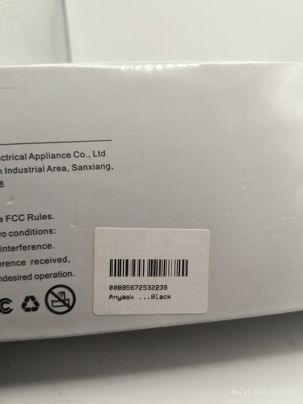 Anyask Anion Hair Straightener Cord Free Model #KD382S-Black Brand New Sealed - Picture 6 of 7